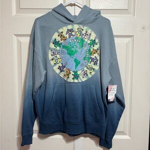 Grateful Dead Hoodie with Dancing Bears Upcycled
